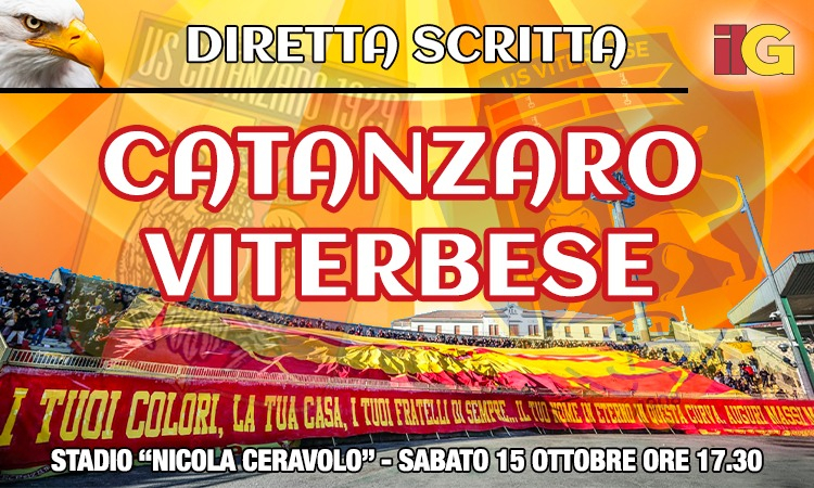 LIVE dal "Ceravolo": DIRETTA scritta di Catanzaro-Viterbese (FINALE 3-2)