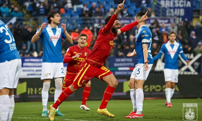 Iemmello esulta al gol dell'1-1