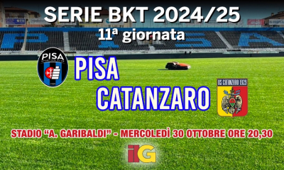 Questa sera la "calda" sfida infrasettimanale. Giallorossi contro il tabu "Arena Garibaldi"