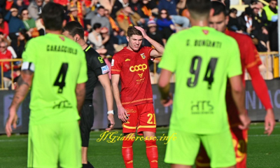 Un momento della gara dei giallorossi contro il Pisa