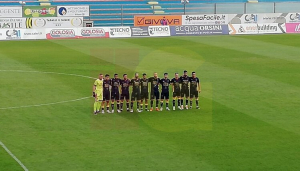 Giallorossi in tenuta blu anche ad Andria