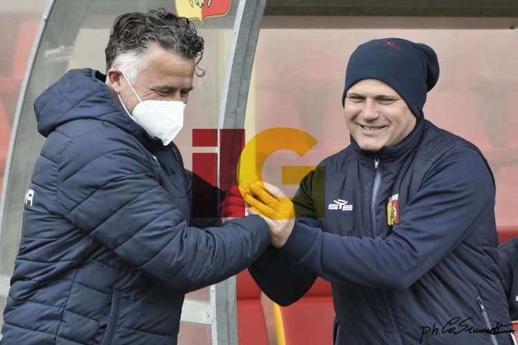 I due  tecnici ad inizio gara