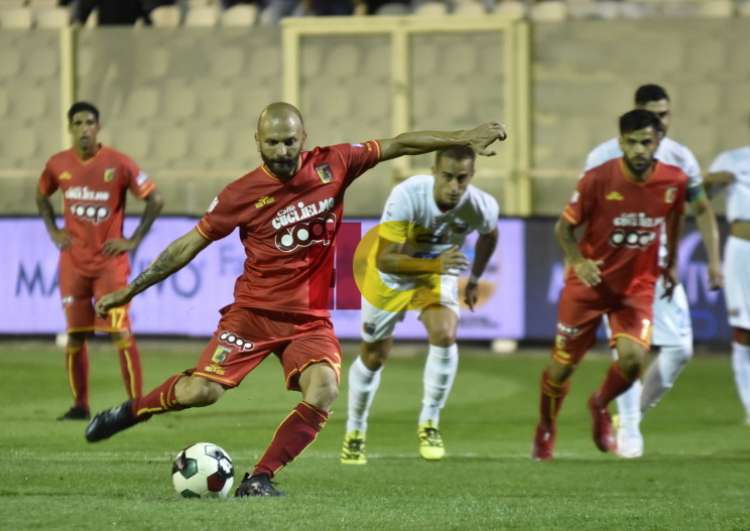 Il rigore di Carlini dell'1-1