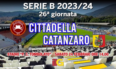 Cittadella-Catanzaro inizio alle 14.00: ultime e probabili formazioni