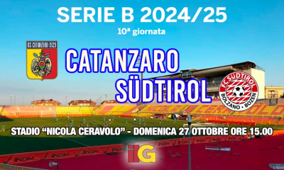 Catanzaro-Sudtirol, sfida tra squadre all'antitesi