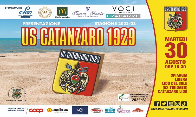 Presentazione delle Aquile marted&igrave; 30 agosto sulla spiaggia di Giovino