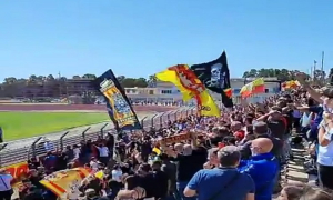 I tifosi presenti a Giovino 