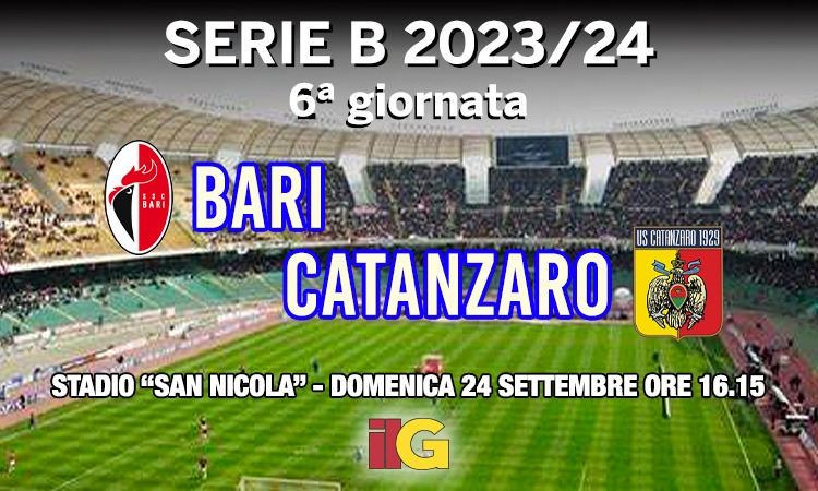 Le ultime su Bari-Catanzaro: palinsesto e probabili formazioni