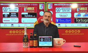 mister Vincenzo Vivarini nel post gara di Catanzaro-Taranto