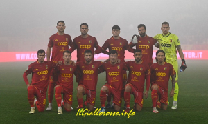 La formazione giallorossa scesa in campo contro il Bari